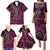 New Zealand Hammerhead Shark Family Matching Puletasi and Hawaiian Shirt Maori Haehae Mangopare Pink - Polynesian Pride