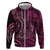 New Zealand Hammerhead Shark Hoodie Maori Haehae Mangopare Pink - Polynesian Pride