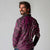 New Zealand Hammerhead Shark Long Sleeve Polo Shirt Maori Haehae Mangopare Pink - Polynesian Pride