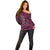 New Zealand Hammerhead Shark Off Shoulder Sweater Maori Haehae Mangopare Pink - Polynesian Pride