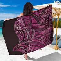 New Zealand Hammerhead Shark Sarong Maori Haehae Mangopare Pink - Polynesian Pride