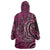 New Zealand Hammerhead Shark Wearable Blanket Hoodie Maori Haehae Mangopare Pink - Polynesian Pride
