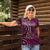 New Zealand Hammerhead Shark Women Polo Shirt Maori Haehae Mangopare Pink - Polynesian Pride