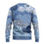 Blue Palaka Japanese Patterns Ugly Christmas Sweater Asanoha Seigaiha Sakura Motif - Polynesian Pride
