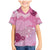 Pink Palaka Japanese Patterns Family Matching Mermaid Dress and Hawaiian Shirt Asanoha Seigaiha Sakura Motif - Polynesian Pride
