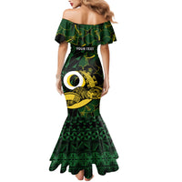 Personalised Solomon Islands Western Province Day Family Matching Mermaid Dress and Hawaiian Shirt Sea Turtle Mix Polynesian Hibiscus Pattern LT14 - Polynesian Pride