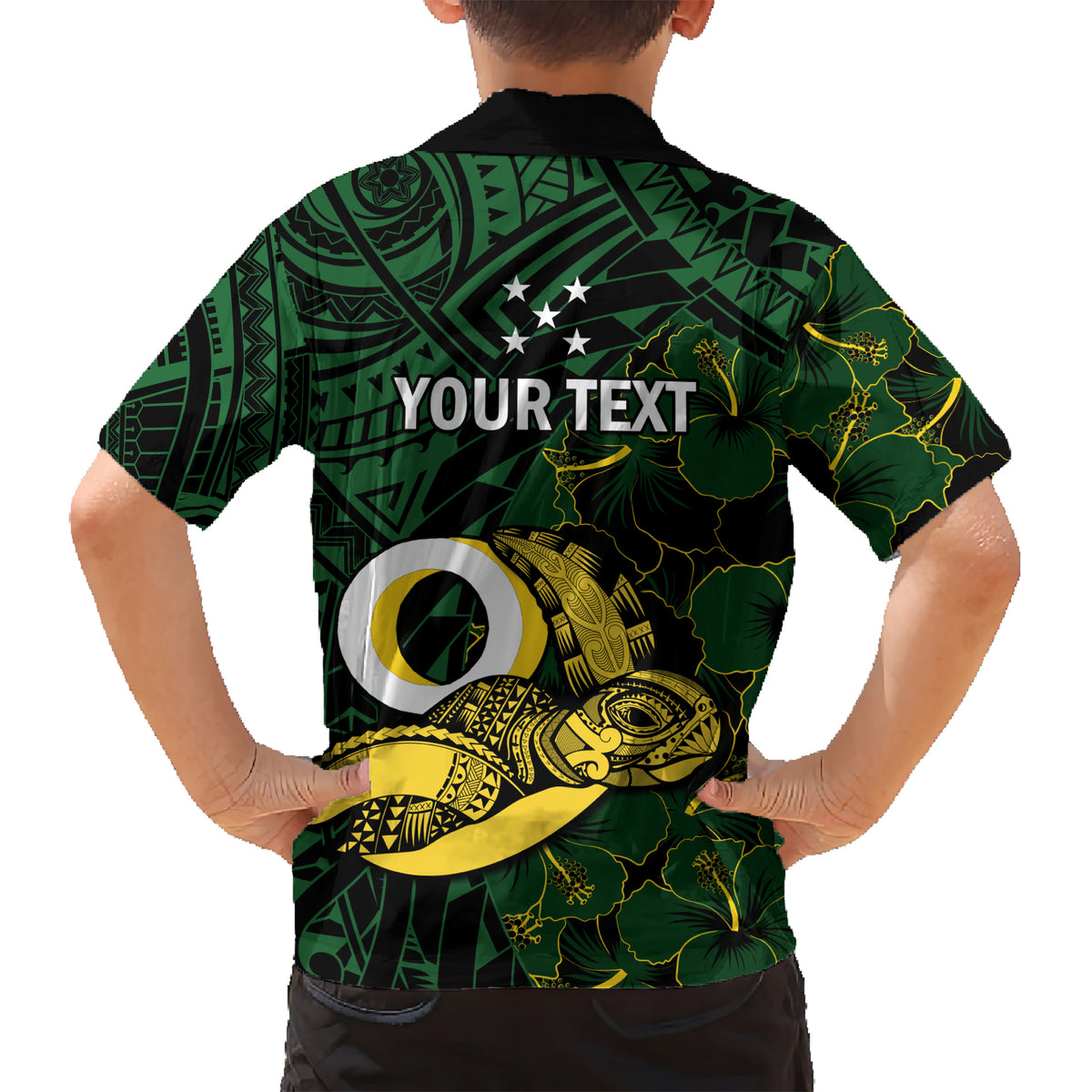 Personalised Solomon Islands Western Province Day Family Matching Short Sleeve Bodycon Dress and Hawaiian Shirt Sea Turtle Mix Polynesian Hibiscus Pattern LT14 - Polynesian Pride