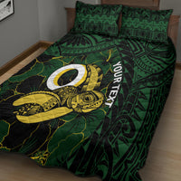 Personalised Solomon Islands Western Province Day Quilt Bed Set Sea Turtle Mix Polynesian Hibiscus Pattern LT14 - Polynesian Pride