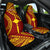 Personalised Fiji Rotuma Car Seat Cover Fijian Tapa Pattern LT14 One Size Maroon - Polynesian Pride