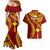 Personalised Fiji Rotuma Couples Matching Mermaid Dress and Hawaiian Shirt Fijian Tapa Pattern LT14 - Polynesian Pride