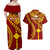 Personalised Fiji Rotuma Couples Matching Off Shoulder Maxi Dress and Hawaiian Shirt Fijian Tapa Pattern LT14 - Polynesian Pride