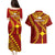 Personalised Fiji Rotuma Couples Matching Puletasi Dress and Hawaiian Shirt Fijian Tapa Pattern LT14 - Polynesian Pride