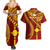 Personalised Fiji Rotuma Couples Matching Summer Maxi Dress and Hawaiian Shirt Fijian Tapa Pattern LT14 - Polynesian Pride