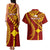 Personalised Fiji Rotuma Couples Matching Tank Maxi Dress and Hawaiian Shirt Fijian Tapa Pattern LT14 - Polynesian Pride