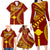 Personalised Fiji Rotuma Family Matching Long Sleeve Bodycon Dress and Hawaiian Shirt Fijian Tapa Pattern LT14 - Polynesian Pride