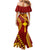 Personalised Fiji Rotuma Family Matching Mermaid Dress and Hawaiian Shirt Fijian Tapa Pattern LT14 - Polynesian Pride