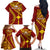 Personalised Fiji Rotuma Family Matching Off Shoulder Long Sleeve Dress and Hawaiian Shirt Fijian Tapa Pattern LT14 - Polynesian Pride