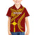 Personalised Fiji Rotuma Family Matching Off Shoulder Maxi Dress and Hawaiian Shirt Fijian Tapa Pattern LT14 Son's Shirt Maroon - Polynesian Pride