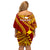 Personalised Fiji Rotuma Off Shoulder Short Dress Fijian Tapa Pattern LT14 - Polynesian Pride