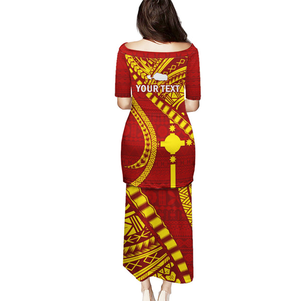 Personalised Fiji Rotuma Puletasi Fijian Tapa Pattern LT14