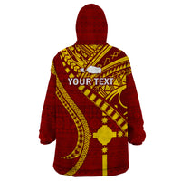 Personalised Fiji Rotuma Wearable Blanket Hoodie Fijian Tapa Pattern LT14 - Polynesian Pride