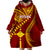 Personalised Fiji Rotuma Wearable Blanket Hoodie Fijian Tapa Pattern LT14 - Polynesian Pride