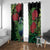 New Zealand Tui Bird Christmas Window Curtain Maori Fern Mix Pohotukawa