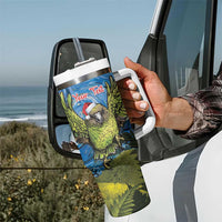 Personalised Jumping Kakapo Christmas Tumbler With Handle New Zealand Fern - Starry Night Style