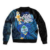 Hafa Adai Guam Bomber Jacket Guahan Sea Turtle Tropical Style LT14 - Polynesian Pride