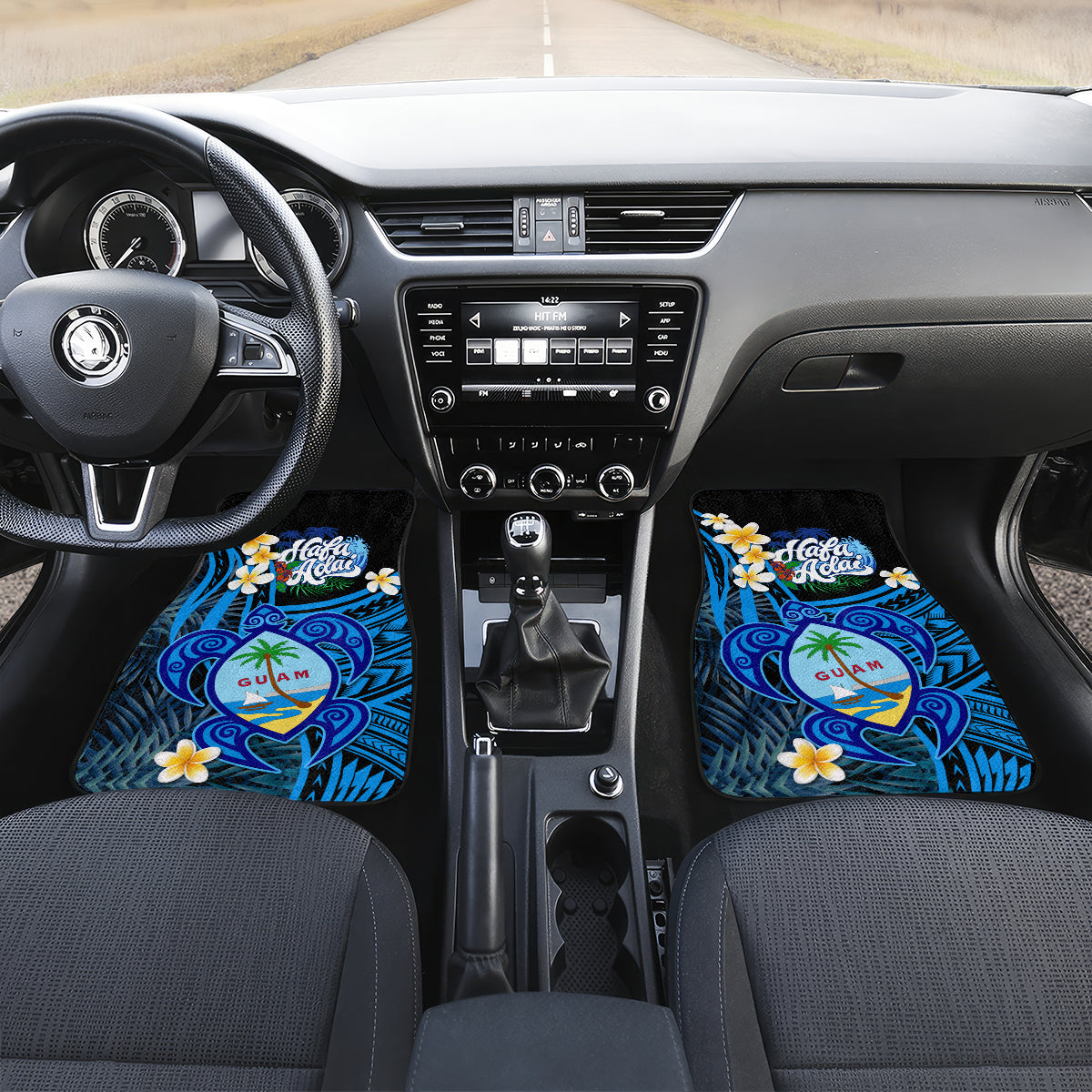 Hafa Adai Guam Car Mats Guahan Sea Turtle Tropical Style LT14 - Polynesian Pride