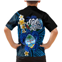 Hafa Adai Guam Family Matching Mermaid Dress and Hawaiian Shirt Guahan Sea Turtle Tropical Style LT14 - Polynesian Pride