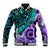 New Zealand Paua Shell With Australia Opal Unique Combine Baseball Jacket LT14 Unisex Green - Polynesian Pride
