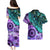New Zealand Paua Shell With Australia Opal Unique Combine Couples Matching Puletasi Dress and Hawaiian Shirt LT14 - Polynesian Pride