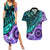 New Zealand Paua Shell With Australia Opal Unique Combine Couples Matching Summer Maxi Dress and Hawaiian Shirt LT14 Green - Polynesian Pride