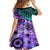 New Zealand Paua Shell With Australia Opal Unique Combine Kid Short Sleeve Dress LT14 - Polynesian Pride