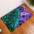 New Zealand Paua Shell With Australia Opal Unique Combine Rubber Doormat LT14 Green - Polynesian Pride