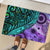 New Zealand Paua Shell With Australia Opal Unique Combine Rubber Doormat LT14 - Polynesian Pride