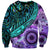 New Zealand Paua Shell With Australia Opal Unique Combine Sweatshirt LT14 Unisex Green - Polynesian Pride