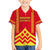 Hawaii Mauna Kea Family Matching Summer Maxi Dress and Hawaiian Shirt Hawaiian Kakau Tribal Pattern LT14 Son's Shirt Red - Polynesian Pride