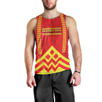 Hawaii Mauna Kea Men Tank Top Hawaiian Kakau Tribal Pattern LT14 - Polynesian Pride