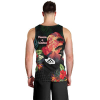 Hawaii Mauna Kea Men Tank Top White Mountain With Nene Tropical Vibes LT14 - Polynesian Pride