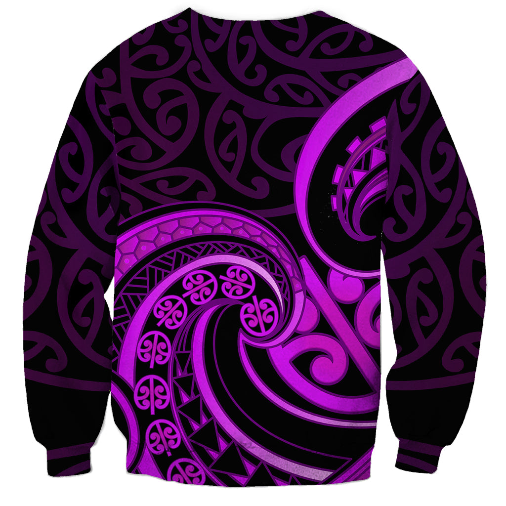 Purple Aotearoa Mangopare Sweatshirt NZ Maori Koru Style LT14 - Polynesian Pride