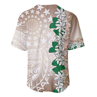 Cook Islands Tiare Maori With Conch Shell Baseball Jersey 2025 Pasifika Polynesian Tattoo