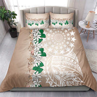 Cook Islands Tiare Maori With Conch Shell Bedding Set 2025 Pasifika Polynesian Tattoo LT14 - Polynesian Pride