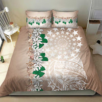 Cook Islands Tiare Maori With Conch Shell Bedding Set 2025 Pasifika Polynesian Tattoo LT14 - Polynesian Pride