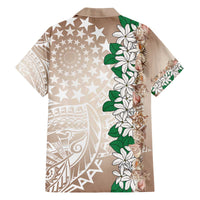 Cook Islands Tiare Maori With Conch Shell Family Matching Off The Shoulder Long Sleeve Dress and Hawaiian Shirt 2025 Pasifika Polynesian Tattoo
