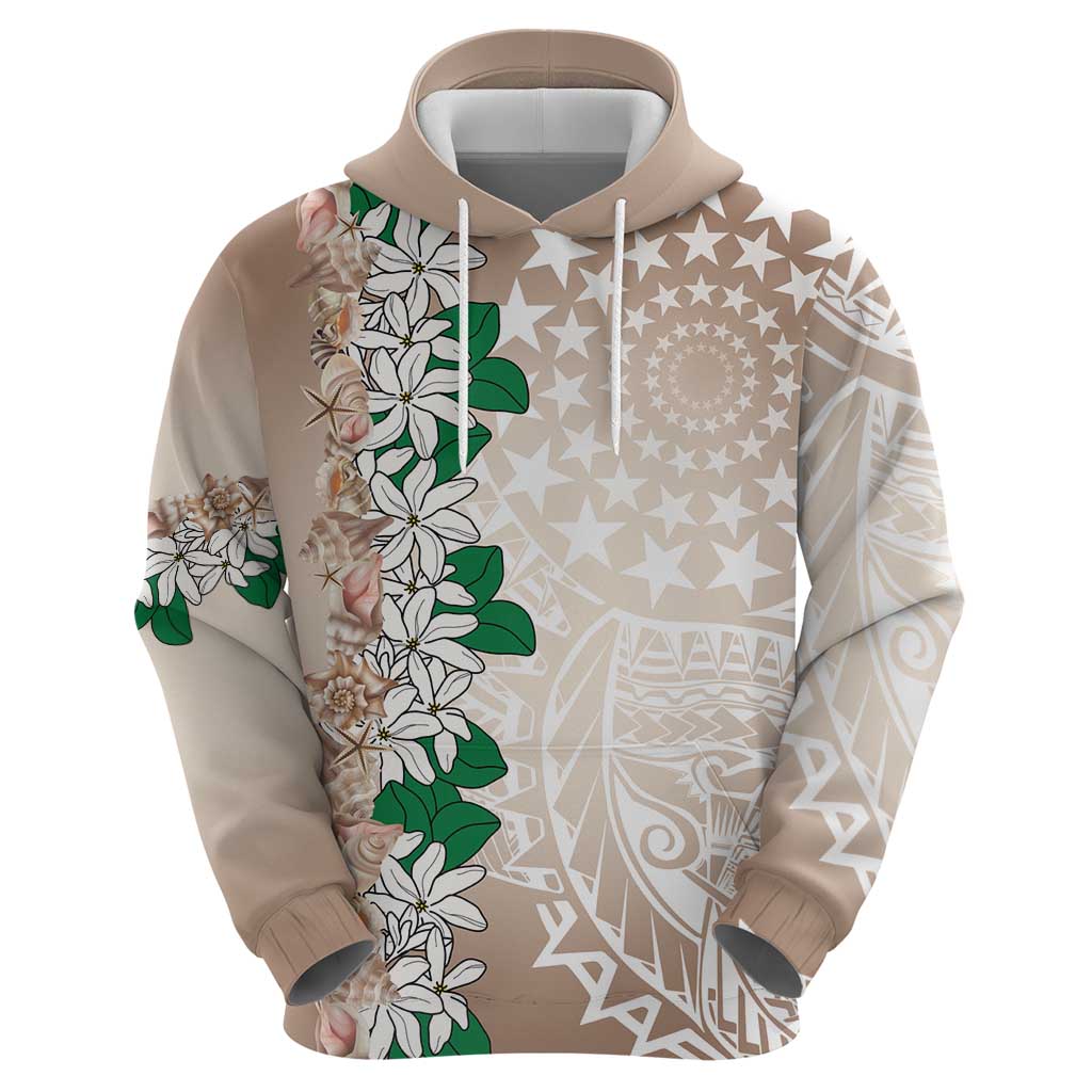 Cook Islands Tiare Maori With Conch Shell Hoodie 2025 Pasifika Polynesian Tattoo