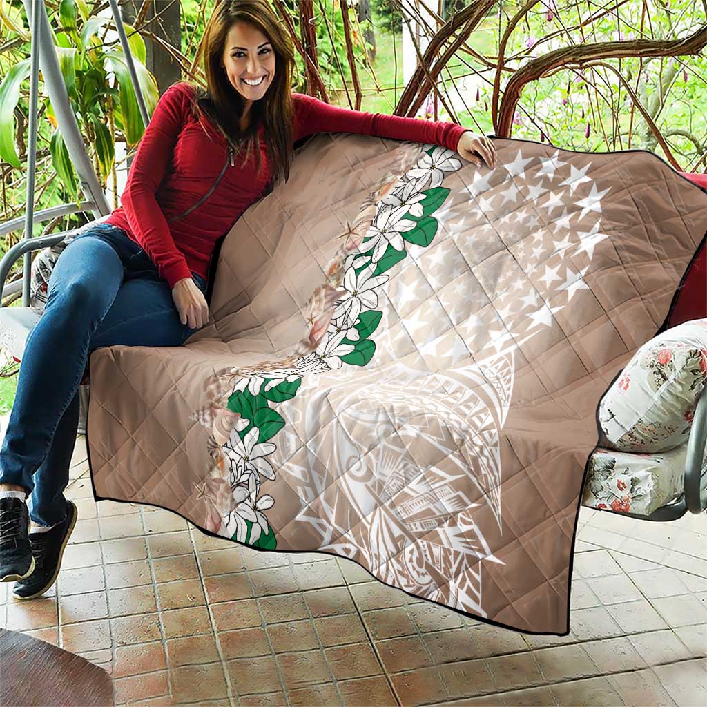 Cook Islands Tiare Maori With Conch Shell Quilt 2025 Pasifika Polynesian Tattoo