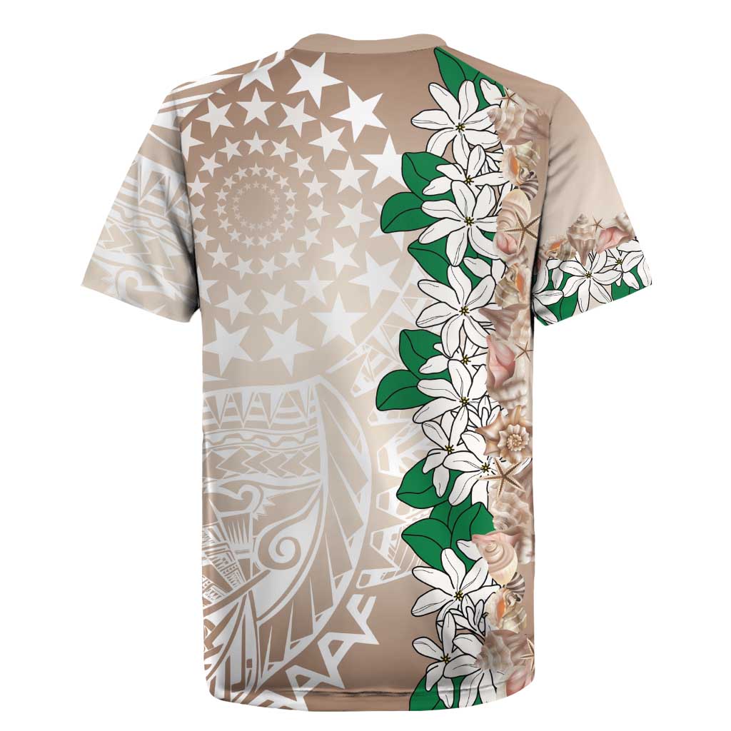 Cook Islands Tiare Maori With Conch Shell Rugby Jersey 2025 Pasifika Polynesian Tattoo