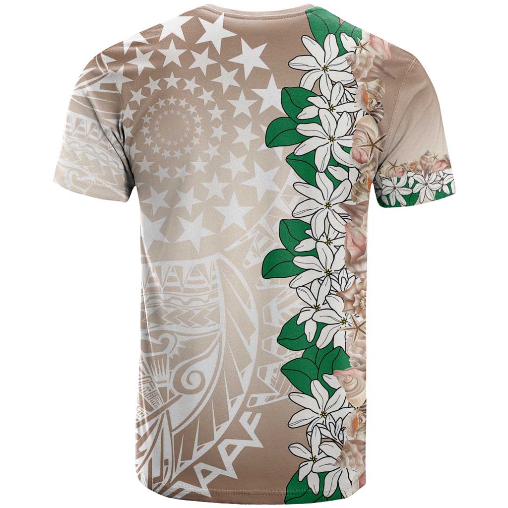 Cook Islands Tiare Maori With Conch Shell T Shirt 2025 Pasifika Polynesian Tattoo